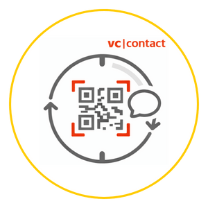 vc|contact QR-Code Aufkleber