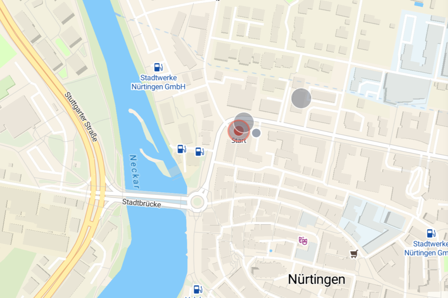 Beispielhafte GPS-Positionsdarstellung auf einer Karte zur Einordnung von Standortdaten im Diebstahlfall
